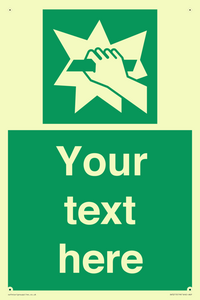 Custom Break Glass Sign